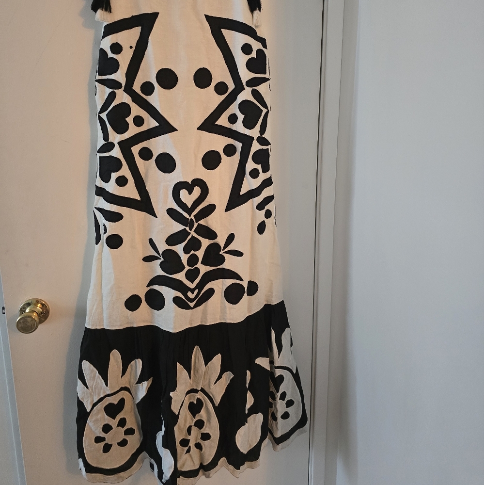 Farm Rio Square Neck Patchwork Maxidress - Picture 9 of 9